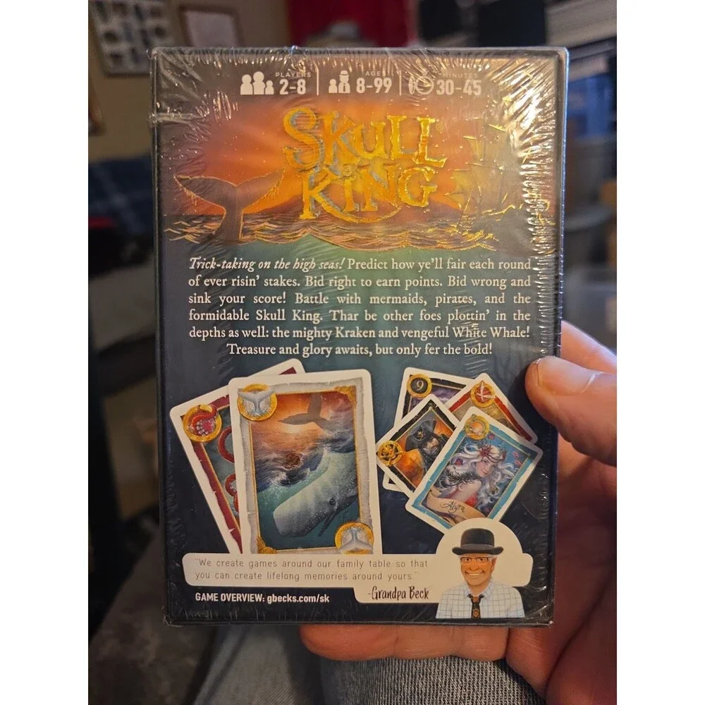 NEW Grandpa Beck's Skull King Card Game A Trick Taking Battle Of Risk & Treasure